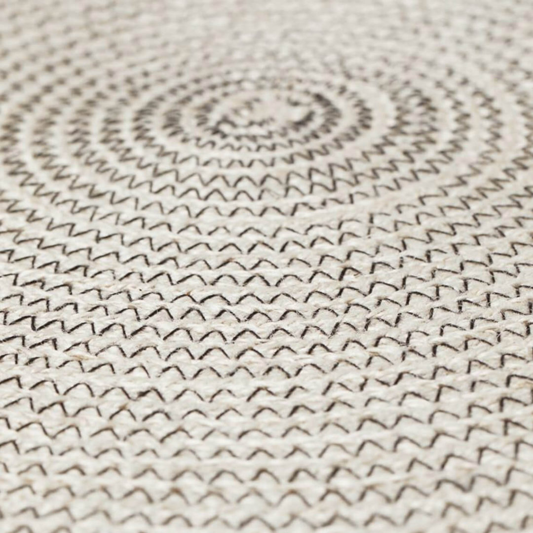 Round Jute Floor Mat - obrazek 3