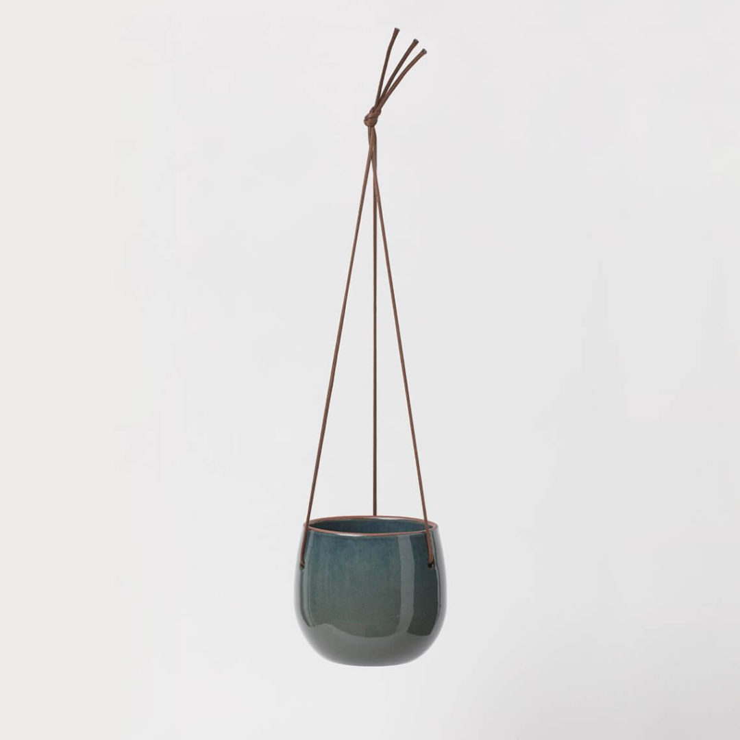 Glazed Ceramic Hanging Pot - obrazek 2