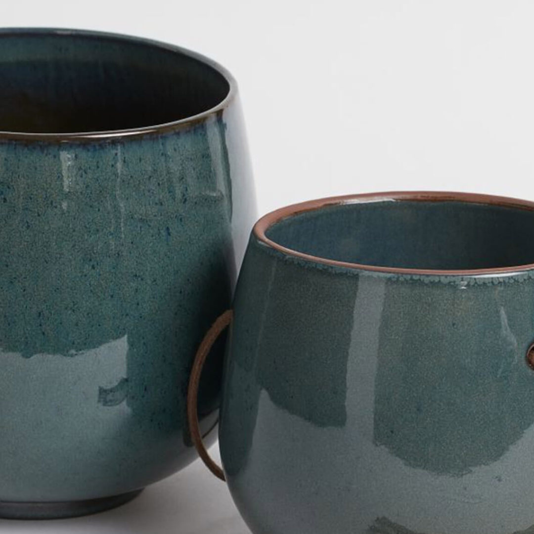 Glazed Ceramic Hanging Pot - obrazek 4